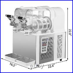 Slushy Machine, Daiquiri Machine Commercial 3L x 2 Frozen Drink Slush Machine