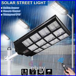Solar 1600W Street Light 99000000000LM Parking Lot Lighting Dusk-Dawn Commercial