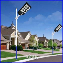 Solar Street Lights Commercial Waterproof, 100000000LM High Brightness Raod Lamp