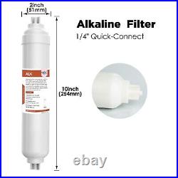 T1-400GPD 6 Stage UV Tankless Alkaline Reverse Osmosis Water Filtration System
