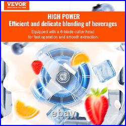 VEVOR 2L Smoothie Blender Commercial Fruit Juicer Mixer with Soundproof Cover