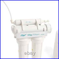 Vita Filters 4 Stage Under Counter Reverse Osmosis RO Filter System Faucet NSF