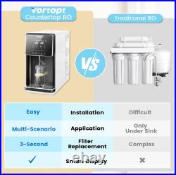 Vortopt Countertop Reverse Osmosis System-5 Stage UV RO Water Filter System