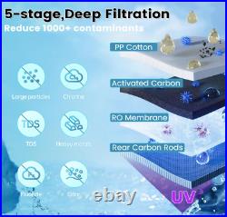 Vortopt Countertop Reverse Osmosis System-5 Stage UV RO Water Filter System