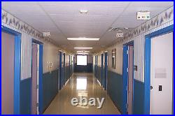 Washable PVC Ceiling Tiles EcoTile Techno 2' x 4' White Lay-in Tile Mold Free