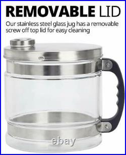 Water Distiller, Stainless Steel, Glass Jug, Latest 2021 Model Make Water Pure