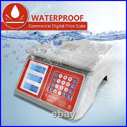 Waterproof Commercial Food Scale IPX7 66Lb / 30Kg Digital Price Computing Meat P