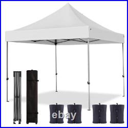 White1010 Pop Up Canopy Tent Heavy Duty Commercial Canopy Waterproof Adjustable