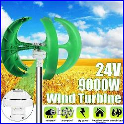 Wind Turbine Generator 9000W Lantern Wind Turbines Generator Vertical Axi 5 Blad