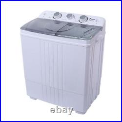 Zokop 16.5lbs Compact Washing Machine Twin Tub Spiner Dryer Laundry Washer